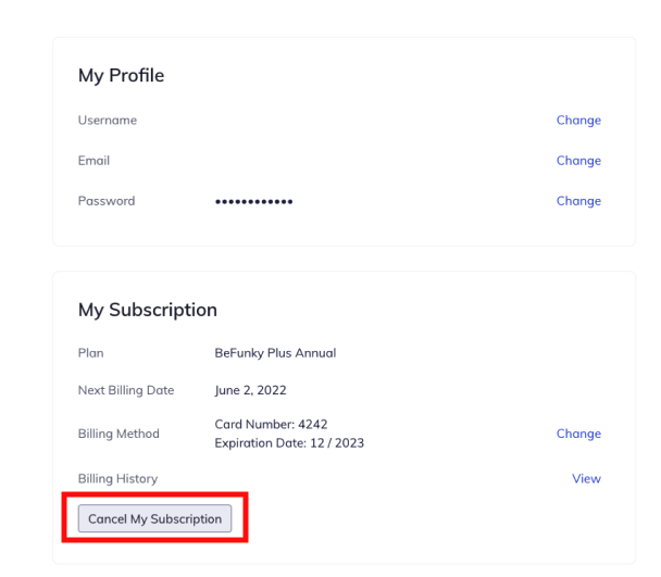 Cancelling Your BeFunky Subscription – BeFunky Help Center